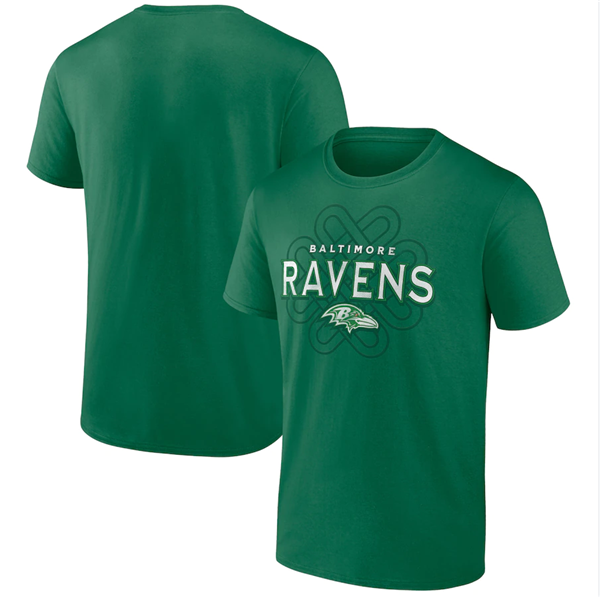 Men's Baltimore Ravens Kelly Green Celtic Knot T-Shirt